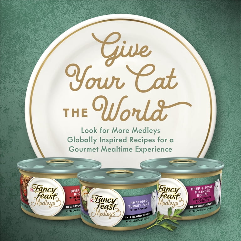 Fancy Feast Medleys Tuna Florentine Wet Cat Food, 6-Pack photo 8