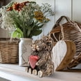 thumbnail image 6 of Highland Cow Couple Figurine Holding Heart – Rustic Resin Highland Cow Statue, Romantic Farmhouse Tabletop Shelf Home Decor - Adorable Animal Lovers Gift for Anniversary, Wedding, Valentine’s Day, 6 of 9