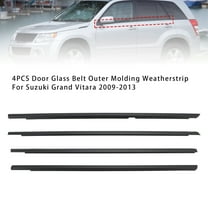4PCS Door Glass Belt Outer Molding Weatherstrip For Suzuki Grand Vitara 09-13