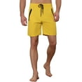 thumbnail image 5 of Unique Bargains Men's Solid Color Elastic Waistband Lightweight Swimwear Shorts 30 Yellow, 5 of 6