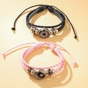 Sun Moon Lover Leather Bracelets - Vintage Punk Multi-Layer Braided, Couple Gift Jewelry