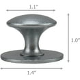 thumbnail image 2 of 4 Pack Drawer Knobs Mini Handle with Self-Stick Used for Kitchen Cabinet Door Window Drawer (Silver), 2 of 14