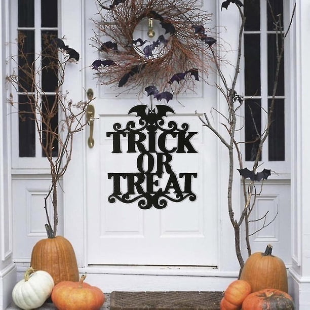 Bruja colgante en el cartel de Halloween, decoración de puerta colgante para Halloween, decoración para puerta del hogar, decoración para fiesta, suministro para feliz Halloween