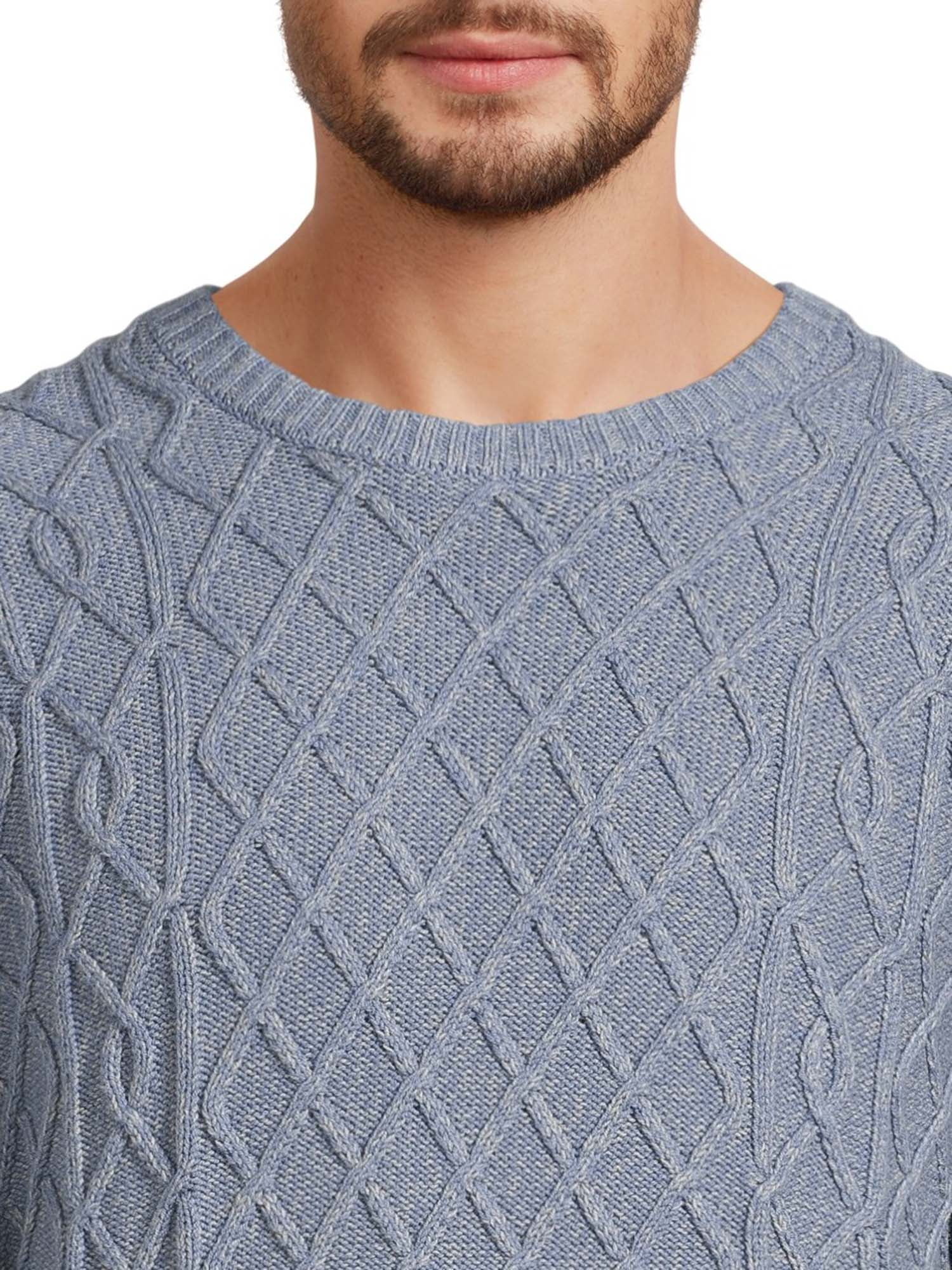 George Men's Marled Sweater with Long Sleeves, Sizes S-3XL