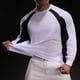 thumbnail image 5 of pstuiky camisetas de manga larga para hombre, Camiseta de ejercicio Splice Colorr para hombre, ajustada, de alta resiliencia, con cuello redondo y manga larga Tops de talla grande para hombre s, 5 of 5