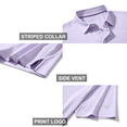 thumbnail image 4 of Men's Golf Polo Shirts Short Sleeve Striped Performance Moisture Wicking Dry Fit Golf Shirts for Men, 4 of 6