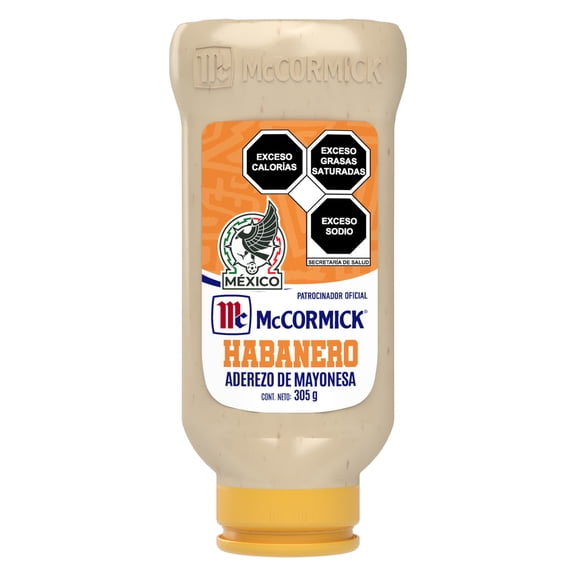 Aderezo de mayonesa McCormick con habanero squeeze 305 g
