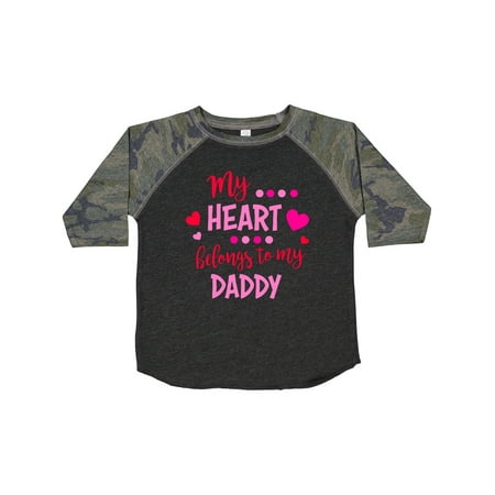 

Inktastic My Heart Belongs to My Daddy Gift Toddler Boy or Toddler Girl T-Shirt