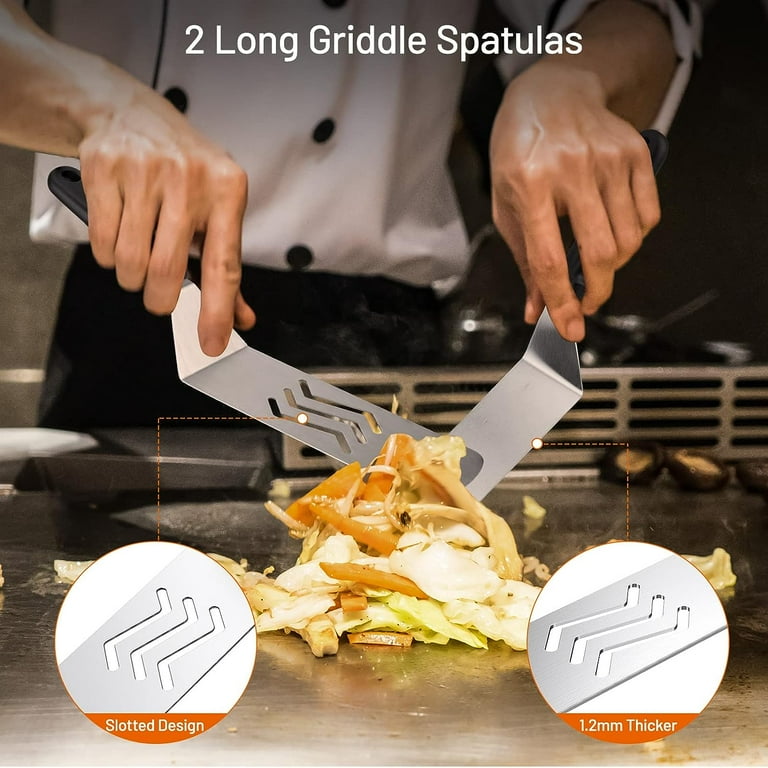 10PCS Stainless Steel Griddle Kit for Blackstone, Camp Chef 10PCS Stainless Steel Griddle Kit for Blackstone, Camp Chef