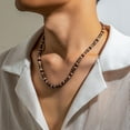 thumbnail image 3 of Necklace for Men Puka Shell Necklace Men Summer Surfer Necklaces Beaded Choker Beach Essentials Holiday Jewelry for Vacation Summer Outfits for Man Son Husband, 3 of 14