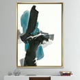 thumbnail image 3 of Geometric Black and Teal IV - Modern & Contemporary Framed Canvas, 3 of 3