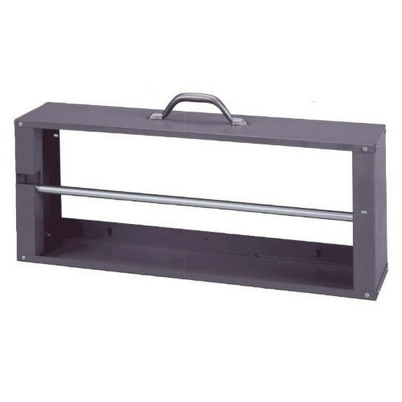 Durham 383-95 Gray Cold-Rolled Steel Wire Spool Rack with Single Rod, 26-1/8" Width x 10-3/8" Height x 6" Depth