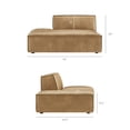thumbnail image 4 of Restore 4-Piece Vegan Leather Modular L-Shaped Armless Sectional Sofa, 4 of 10