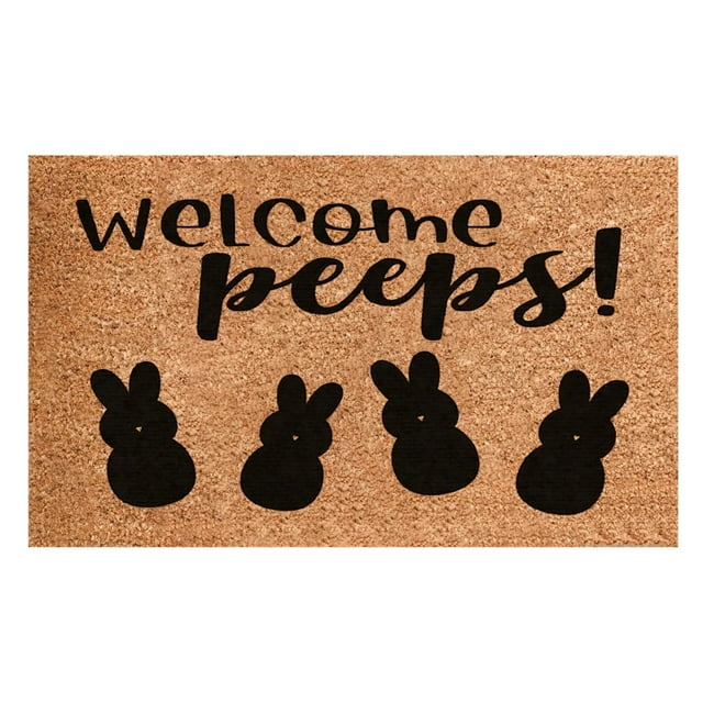 Dsscvnef Tapis de Bienvenue de Pâques Non - Polyester Intérieur Extérieur Tapis Décoratif pour Entrée de Maison