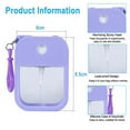 thumbnail image 2 of 4PCS Portable Card Spray Bottle, 38ML Refillable Perfume Bottle Moisturizing Sprayer Box with Hook,for Alcohol Perfume, 2 of 5