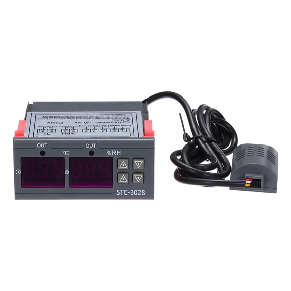 Uxcell STC- 3028 10A DC 12V Digital LED Digital Temperature and Humidity Controller