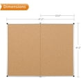 thumbnail image 2 of Cork Bulletin Board/Foldable Noticeboard X es Silver Aluminium Frame, 2 of 6