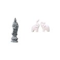 thumbnail image 1 of Estatua de Guan Yin,Estatua de Guan Yin para decoración del hogar.,Escultura de elefante,Esculturas de elefantes de resina para decoración del hogar,Estatuas de animales para oficina,sala de, 1 of 8