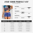 thumbnail image 5 of Uemuo Blue Lightning1 Pattern Women Workout Impact Shorts Scrunch Butt Lifting Gym Shorts Seamless Booty Biker Shorts-X-Large, 5 of 8
