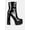 Black, variant on Bander Patent Pu High Heel Platform Ankle Boots