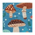 thumbnail image 4 of Acheng Mushroom Leaves Forest Square Tablecloth 100% Polyester Fiber 46*46, 4 of 8