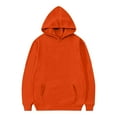 thumbnail image 4 of MIASHUI Kids Hoodie Letter Print Oversized Hoodies for Teen Girls Graphic Clothes,Orange,11-12 Years, 4 of 5