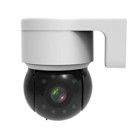Holiday Savings 2022! Feltree Full Colour Night Vision Motion Detection Two-way Intercom Surveillance Camera 2.4GHz Wifi 360 Degree Tracking Ball Outdoor Rainproof Black
