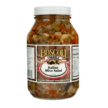 Boscoli Family Italian Olive Salad, 32 oz Jar (Pack of 1)
