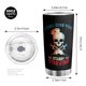 thumbnail image 2 of Taza Tumbler Oasisdream de acero inoxidable de 600 ml con estampado de calaveras, 2 of 6