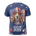 thumbnail image 2 of Patriotic Basset Hound Celebrates 4th of July All Over Print 3D Shirt Unisex Merch Bassets Dog Breed Lovers Gifts Idea - 02009, 2 of 6
