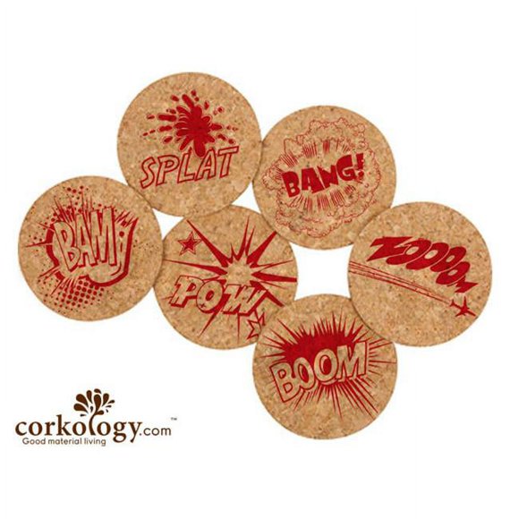 Corkology Comics Cork Coaster Sets