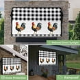 thumbnail image 2 of Outdoor TV Cover 52 to 55 Inches, Farm Animal Rooster Black White Buffalo Plaid Country Waterproof and Weatherproof TV Cover with Remote Control Pocket, Flat Screen TV Cover Protector for Outside TV, 2 of 6