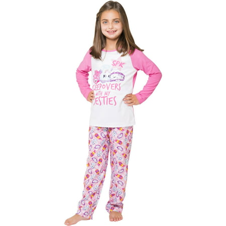 Shopkins 'Sleepover Best Friends Limited Edition' Fleece Pajama (Best Fabric For Children's Sleepwear)