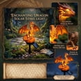 thumbnail image 2 of Dragon Legacy Golden Ember Edition Solar Garden Light, All-Weather Dragon Solar Statue, Warm LED Illumination for Evening Yard Ambiance, 2 of 7