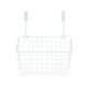 thumbnail image 1 of Cesta de almacenamiento para gabinete, organizador para colgar en la puerta, soporte para estante de almacenamiento para cocina, baño, oficina (blanco), 1 of 5