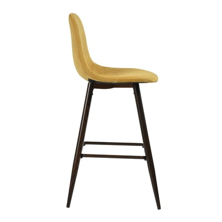 Counter Height Bar Stool Yellow, White Wood High Back Bar Stools With Backs