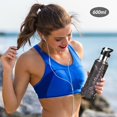 thumbnail image 5 of Yayeee 20oz Insulated Water Bottle Double Wall Stainless Steel with Flip Straw Lid, Dark Gothic Floral, 5 of 7