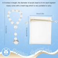 thumbnail image 5 of 30 Pcs Baptism Acrylic Rosary Beads Mini Rosaries Angel with Organza Bags for The First Communion Baptism Party Favors, 5 of 5
