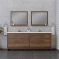 thumbnail image 4 of Alya Bath Sortino 84" Wood Bathroom Vanity with Acrylic Sink in Brown, 4 of 7