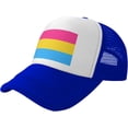 thumbnail image 1 of Pansexual Pride Flag Mesh Back Trucker Cap Baseball Cap, 1 of 8