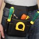 thumbnail image 3 of Eigraketly Riñonera de tela Oxford para herramientas, correa ajustable de repuesto con múltiples bolsillos, cinta de fontanero para electricista, bolsas Herramientas eléctricas Eigraketly TO012035-00, 3 of 6