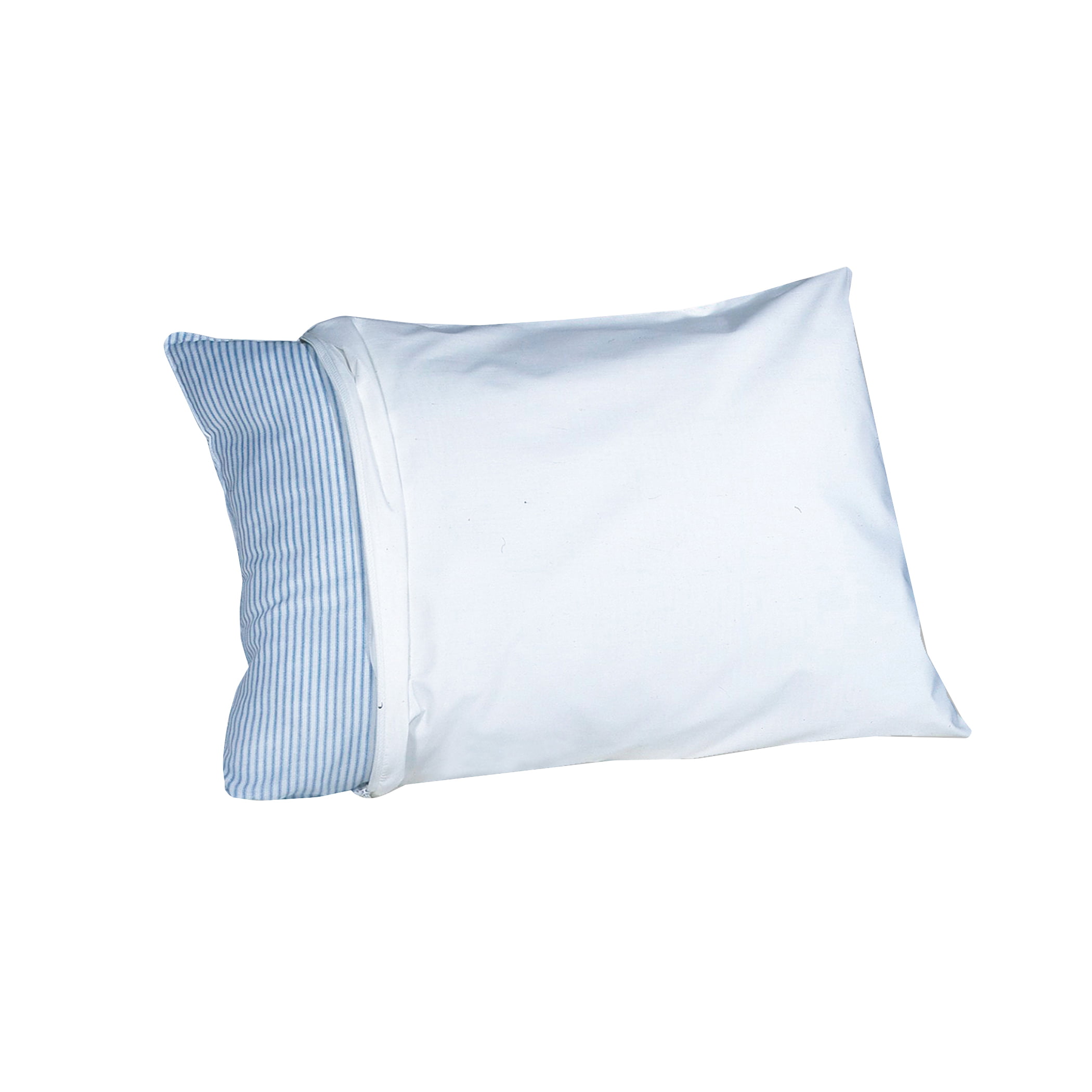 Fresh Ideas 100/% Cotton Teflon Coated Pillow Protector Waterproof and Stain Resistant 2 Pack Standard White