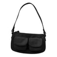 thumbnail image 2 of Bolso de hombro para mujeres axila casual de mango superior elegante para la oficina de compras Negro, 2 of 8