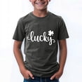 thumbnail image 2 of St. Patrick S Day Shirt for Girls Size 8 Funny Irish Clover Pattys Fashionable Short Sleeve Round Neck Summer Tops T-Shirt Boys & Girls Shirts 3-4 Years, 2 of 5