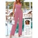 thumbnail image 3 of Mono Enterizo PRETTYGARDEN sin Mangas con Escote Cuadrado Rosa Talla L, 3 of 8