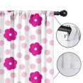 thumbnail image 4 of Blackout Kids Curtains,Pioneer Flower Floral Print Pattern Childrens Insulated Curtains Set Of 2,Bedroom Essentials,Toddler Room Decor 52"x63", 4 of 5