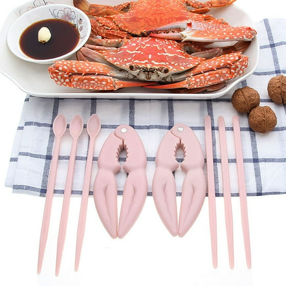 Soimiss 16Pcs Seafood Crab Tools Set Crab Picks Pliers and Needle for Shellfish