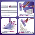 thumbnail image 2 of Sweeper Mop, Instantly Attach & Remove Cloth Touch-Free, Compatible with Swiffer Pads, Clamp Dust Mop, 2 of 8
