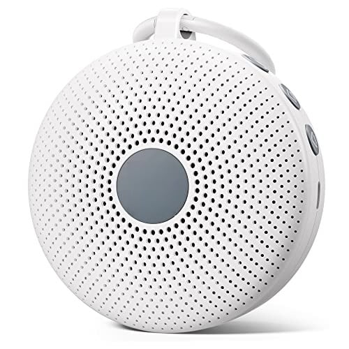 Portable Noise Machine for Baby Adult, Features Powerful Battery, 21 Soothing Sound, Noise Canceling for Office & Sleeping, Sound Therapy for Home, Travel, Registry Gift, Classic White