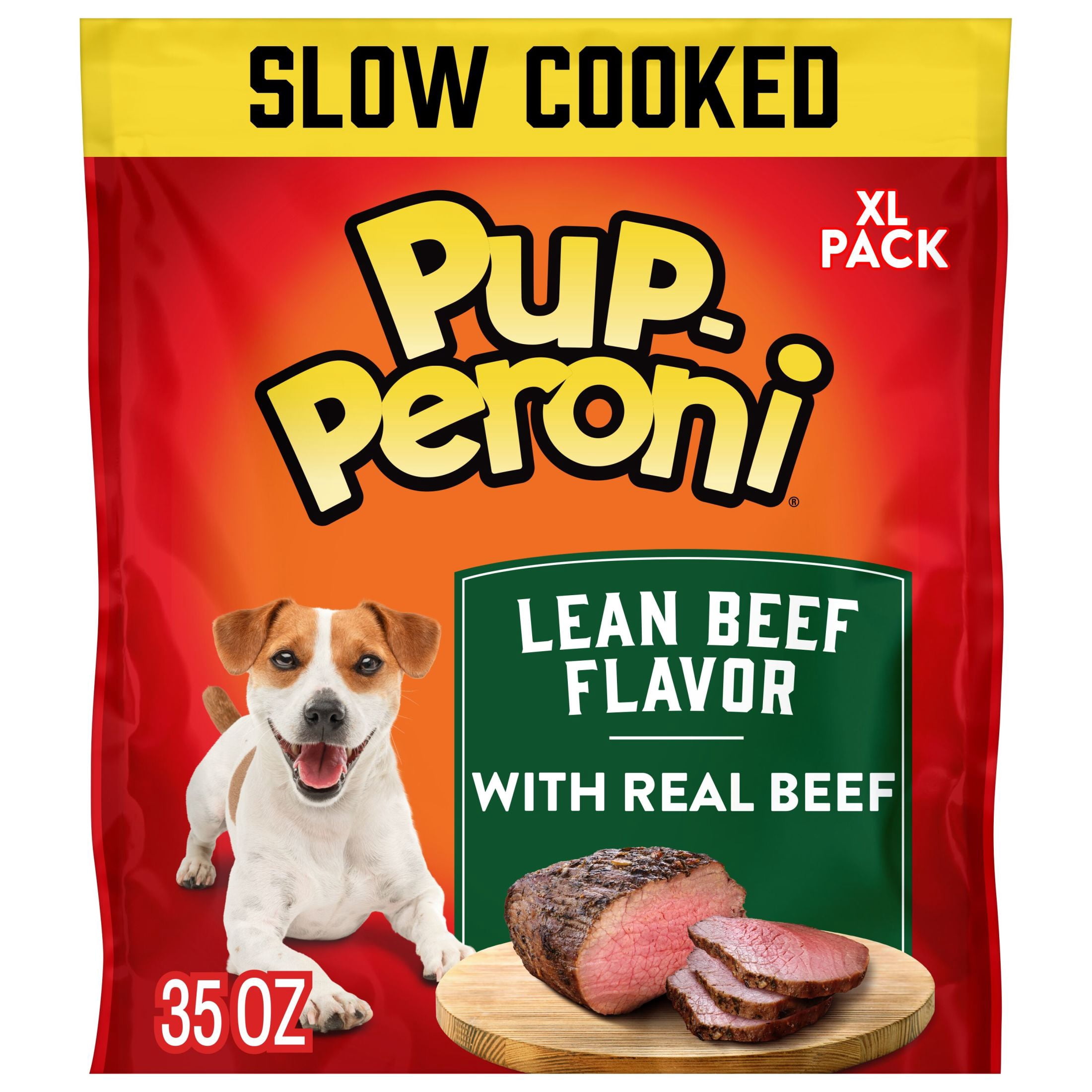 (24 pack) Pup Peroni Lean Beef Flavor Dog Treats, 35 oz Bag